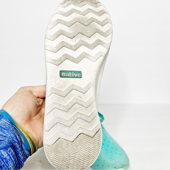 Native Apollo Moc Shoes Cabo Blue Slip On Size 5.5 Kids - Picture 4 of 5